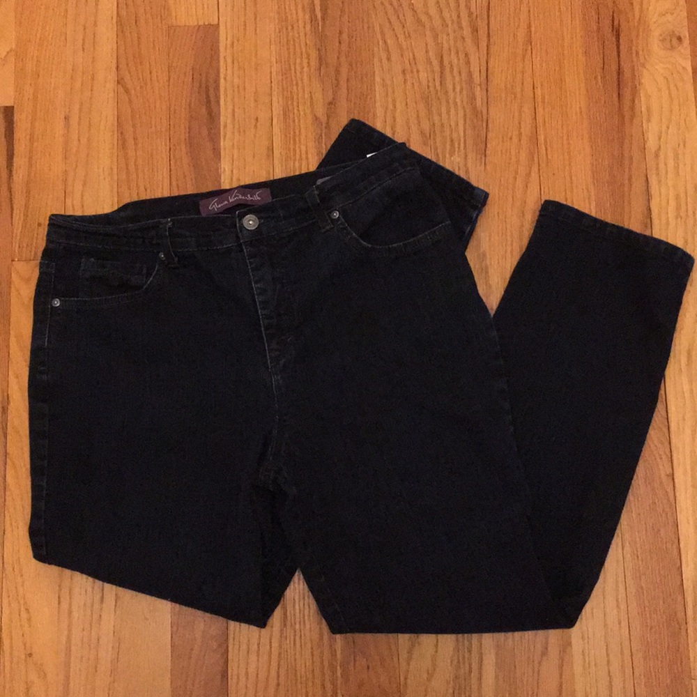 Gloria Vanderbilt AMANDA Dark Blue Jeans Size 12